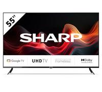 Sharp 55GL4060E - Google TV™ 4K Frameless LED ad alta definizione con eccezionali funzionalità multimediali.