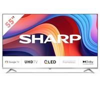 Sharp 55GP6260E TV 139,7 cm (55") 4K Ultra HD Smart TV Wi-Fi Nero, Argento