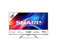SHARP 55GP7265E 4K Google HDR10 HLG Dolby Vision TV QLED, SMART TV, 55 ", LED, UHD 4K, Nero