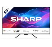 Sharp 55GR8265E - 55” 4K Ultra HD 144Hz QLED Google TV™. Google TV™ 4K Ultra High Definition senza cornice con esperienza di gioco a 144Hz.