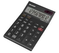 Sharp 82-EL125TWH EL-125T Calcolatrice da tavolo Nero Display (cifre): 12 a ene