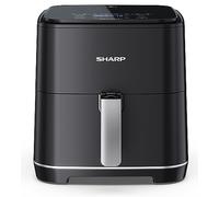 Sharp AF-GS552AE-B Singolo 5,5 L Indipendente 1650 W Friggitrice ad aria calda Nero, Argento