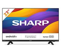 Sharp Aquos 32Di6E Frameless Android 9.0 Smart Tv 10 Bit, Hd Ready Led Tv, Wi-Fi, Dvb-T2/S2, 1366 x 768 Pixels, 3Xhdmi 2Xusb, 2021, Classe Di Efficienza Energetica F, Nero, 32 Pollici
