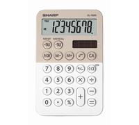 Calcolatrice tascabile EL 760R, 8 cifre, 2 colori design, beige - bianco - Z14628