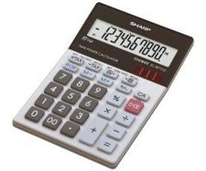 Sharp - Calcolatrice da tavolo El m711g, batteria/Solar, 100 x 151,5 x 33 mm, Nero/Weiá