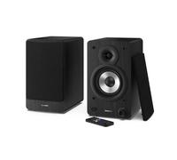Sharp Cp-Ss30(Bk) Altoparlanti Attivi Da Desktop 60W Rms Chassis Legno Bluetooth 5.0 Usb Black