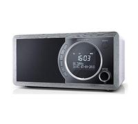 SHARP DR-450(GR) - Radio digitale portatile con DAB/DAB+/FM, Bluetooth 4.2, funzione sveglia/sonno e snooze, effetto legno, colore: Grigio