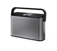 SHARP DR-P540(GY) Radio digitale portatile Osaka, DAB+, DAB e FM con RDS, Bluetooth 5.3, schermo a colori da 2,4", USB-C o batteria litio integrata, altoparlante integrato, connessione per cuffie.