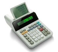 Sharp El-1501 - Calcolatrice da tavolo compatta senza carta senza carta con display a 12 cifre che utilizza la logica della calcolatrice di stampa