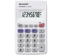 Sharp EL-233 S Calcolatrice tascabile Bianco Display (cifre): 8 a batteria (L x