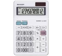 Sharp EL-320W Calcolatrice tascabile Bianco Display (cifre): 12 a batteria, a