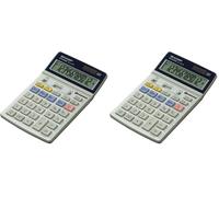 Sharp EL-337C Desktop Calculator (Confezione da 2)