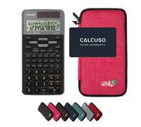 Sharp EL-531TG Grigio con Custodia Protettiva WYNGS inclusa Rosa - Calcolatrice Scientifica - Pacchetto Base