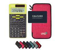 Sharp EL-531TG Verde con Custodia Protettiva WYNGS inclusa Rosa - Calcolatrice Scientifica - Pacchetto Base