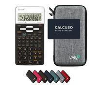 Sharp EL-531TH Bianco con Custodia Protettiva WYNGS inclusa Grigio Chiaro - Calcolatrice Scientifica - Pacchetto Base