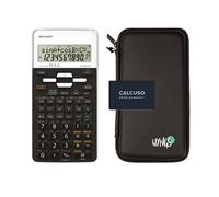 Sharp EL-531TH Bianco con Custodia Protettiva WYNGS inclusa Nero - Calcolatrice Scientifica - Pacchetto Base