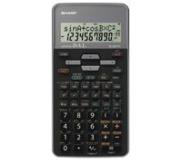 Sharp EL-531-TH-GY - Calcolatrice scientifica per la scuola, con ingresso (D.A.L), funzionamento a batteria, Grigio
