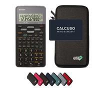 Sharp EL-531TH Grigio con Custodia Protettiva WYNGS inclusa Grigio Scuro - Calcolatrice Scientifica - Pacchetto Base