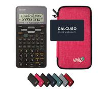 Sharp EL-531TH Grigio con Custodia Protettiva WYNGS inclusa Rosa - Calcolatrice Scientifica - Pacchetto Base