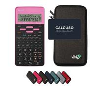 Sharp EL-531TH Rosa con Custodia Protettiva WYNGS inclusa Grigio Scuro - Calcolatrice Scientifica - Pacchetto Base