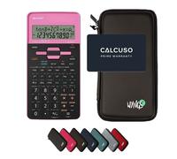 Sharp EL-531TH Rosa con Custodia Protettiva WYNGS inclusa Nero - Calcolatrice Scientifica - Pacchetto Base