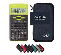 Sharp EL-531TH Verde con Custodia Protettiva WYNGS inclusa Blu - Calcolatrice Scientifica - Pacchetto Base