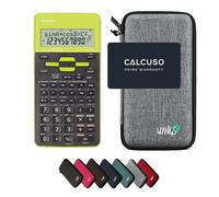 Sharp EL-531TH Verde con Custodia Protettiva WYNGS inclusa Grigio Chiaro - Calcolatrice Scientifica - Pacchetto Base