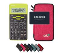Sharp EL-531TH Verde con Custodia Protettiva WYNGS inclusa Rosa - Calcolatrice Scientifica - Pacchetto Base