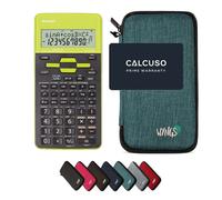 Sharp EL-531TH Verde con Custodia Protettiva WYNGS inclusa Turchese - Calcolatrice Scientifica - Pacchetto Base