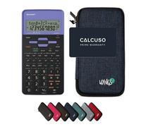 Sharp EL-531TH Viola con Custodia Protettiva WYNGS inclusa Blu - Calcolatrice Scientifica - Pacchetto Base