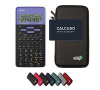 Sharp EL-531TH Viola con Custodia Protettiva WYNGS inclusa Grigio Scuro - Calcolatrice Scientifica - Pacchetto Base