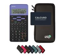 Sharp EL-531TH Viola con Custodia Protettiva WYNGS inclusa Nero - Calcolatrice Scientifica - Pacchetto Base