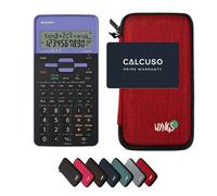 Sharp EL-531TH Viola con Custodia Protettiva WYNGS inclusa Rosso - Calcolatrice Scientifica - Pacchetto Base