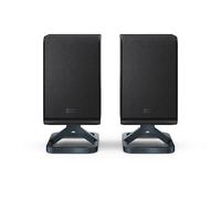 Sharp HT-SPR52021(BK) Coppia di altoparlanti posteriori wireless 1.0.1 da collegare alla soundbar Q per un'esperienza migliorata, suono surround, Dolby Atmos e DTS:X, potenza massima 200 W, Nero