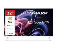 TV Sharp LED 32HF2265EW 32" HD Google TV HDR10 HLG Bianco Smart Bluetooth