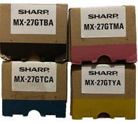 SHARP MX-27GT 4 TONER ORIGINALI NERO CIANO MAGENTA GIALLO MX-2300N/MX-2700N