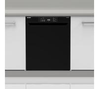 SHARP QW-NA1CU47DB-DE - Lavastoviglie a incasso, 60 cm, 13 coperte, 4 programmi, AquaStop, colore: Nero