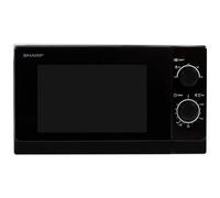 Sharp Home Appliances R-200BKW forno a microonde Superficie piana 20 L 800 W Nero