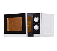 Sharp R200INW - Microonde, 20 l, controllo meccanico, 800 W, colore: argento - N