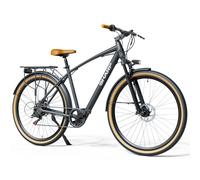 SHARP RIGA (BK-DM03E) CITY E-BIKE (NERA) - BICICLETTA ELETTRICA - RUOTE 29X2.125 - MOTORE BAFANG 250W 36V - BATTERIA 36V 7.8 AH CERTIFICATA - TELAIO IN ALLUMINIO - AUTONOMIA FINO AD 60KM