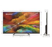 Sharp - Smart Tv Q-led Uhd 4k 55" 55eq3ea-nero Sharp