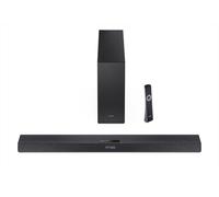 SHARP HT-SBW320 - Soundbar a 2.1 canali, ultra slim con subwoofer wireless, compatibile ROKU, max. 360 W, Dolby Atmos, DTS Virtual:X, HDMI eARC, Bluetooth 5.3, riproduzione USB, montaggio a parete