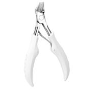 Sharp Toenail Ingrown Cuticle Nipper Nail Clipper Edge Cutter Scissor Pliers Tool Dead Skin Remover Pedicure Manicure Tools(White)