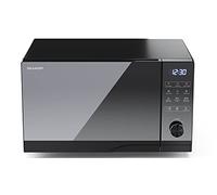 Sharp YC-GC52FE-B - Forno a microonde 25 lt con grill e convenzione, 14 programmi, scongelamento, ECO, timer, incluso griglia per grill e vassoio da forno, controllo semidigitale
