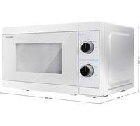 Forno a microonde con grill Sharp YC-MG01E-C 20 L 800 W Bianco - Nouvo