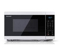 Sharp YC-MG02E-W forno a microonde Blu, Bianco Superficie piana 20 L 800 W