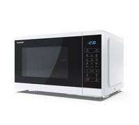 Sharp YC-MG81E-W forno a microonde Nero, Bianco Microonde con grill Superficie piana 28 L 900 W