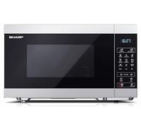 Sharp YC-MG81ES - Forno a microonde 28 lt, programma di scongelamento, funzione grill, funzione ECO, timer, sicurezza per bambini, incluso piatto girevole, controllo digitale