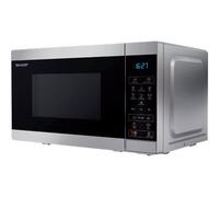 Sharp YC-MS02ES Mikrowelle black Silber Weiss 800 W Silber