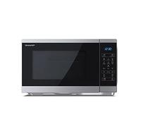SHARP YC-MS252AE-S - Forno a microonde 900 W, 11 livelli di potenza, funzione scongelamento, dimensioni 47,2 x 28 x 34,5 cm, colore: Argento